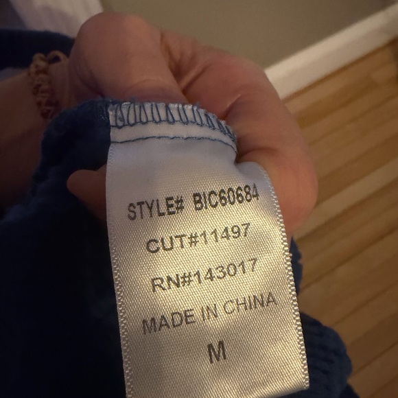 Ces Femme Textured Blue Top - Picture 8 of 9